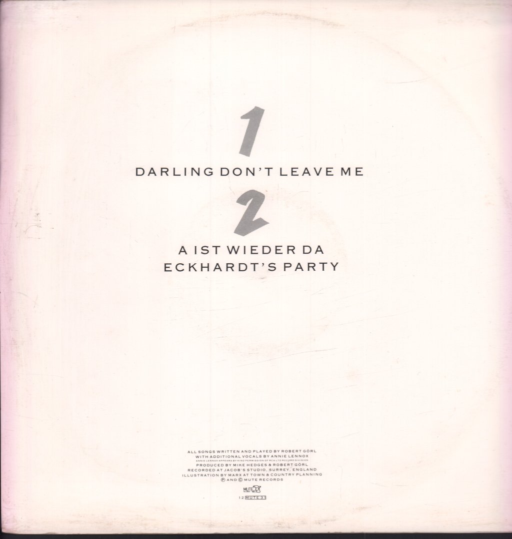 Robert Gorl - Darling Don't Leave Me - 12 Inch