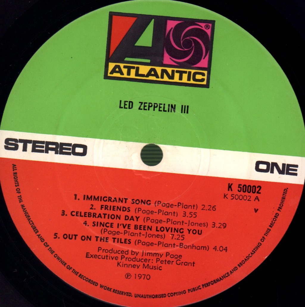 Led Zeppelin - 3 - Lp
