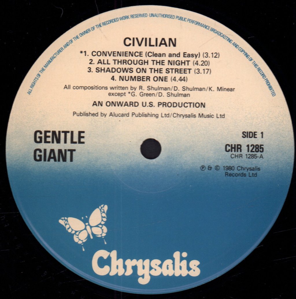 Gentle Giant - Civilian - Lp