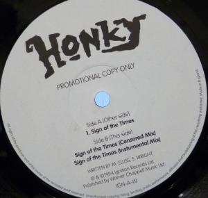 Honky (90'S Artist) - Sign Of The Times - 12 Inch