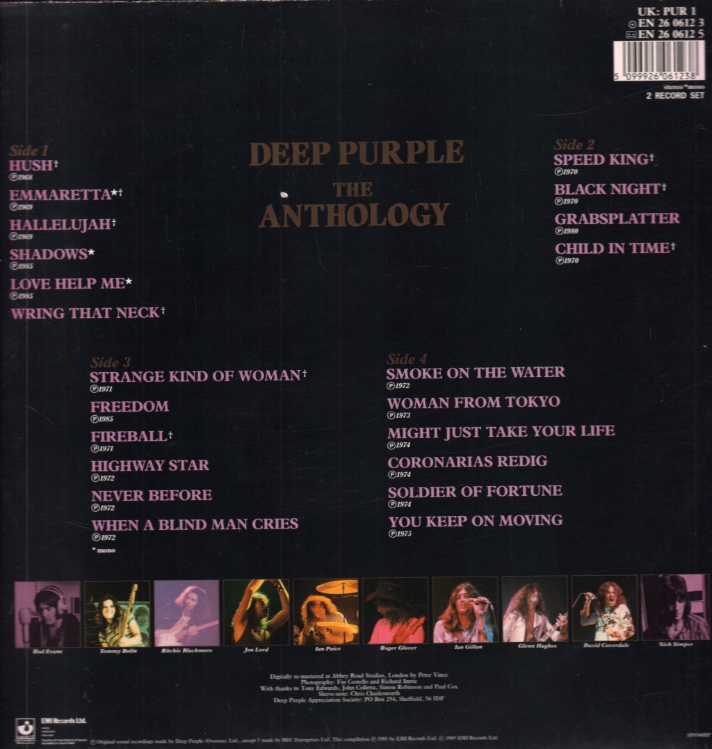 Deep Purple - Anthology - Double Lp