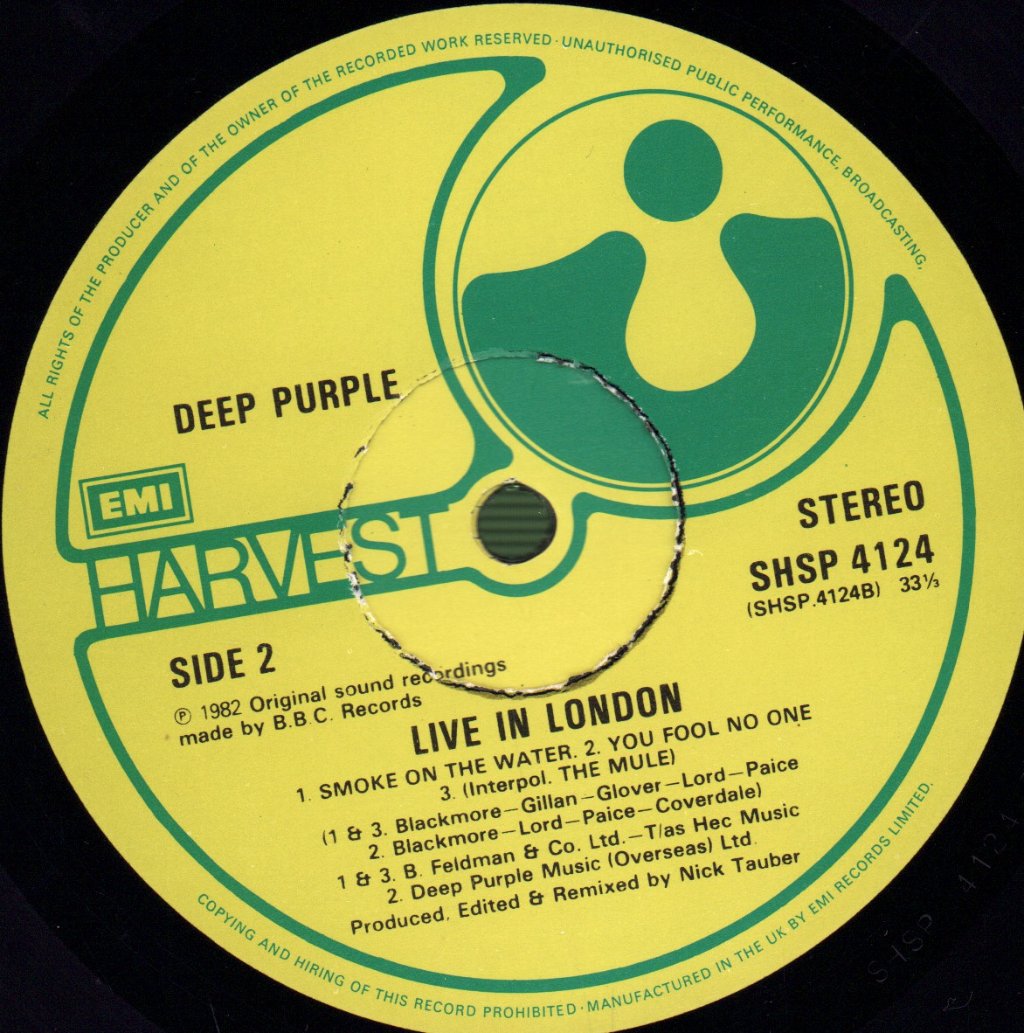 Deep Purple - Live In London - Lp