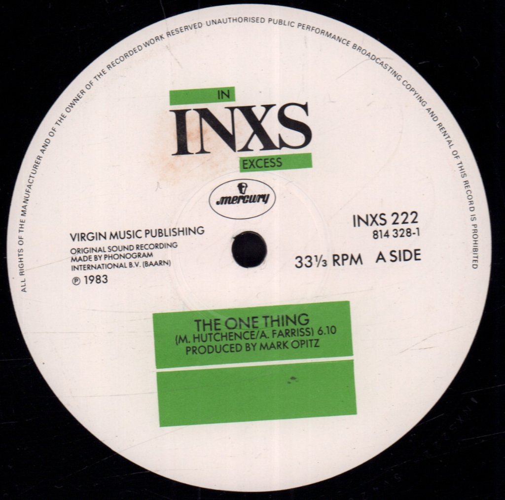 INXS - One Thing - 12 Inch