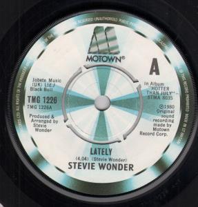 Stevie Wonder - Lately - 7 Inch