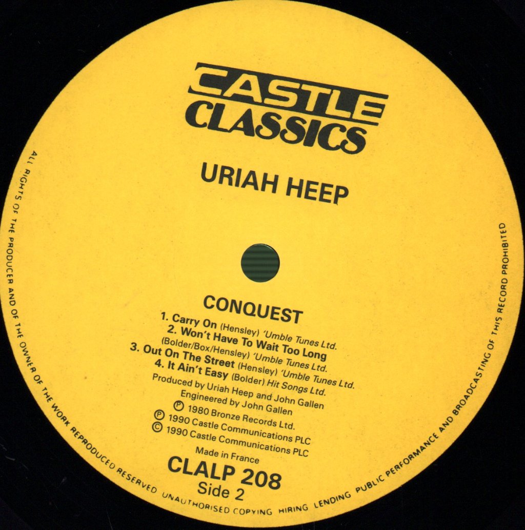 Uriah Heep - Conquest - Lp