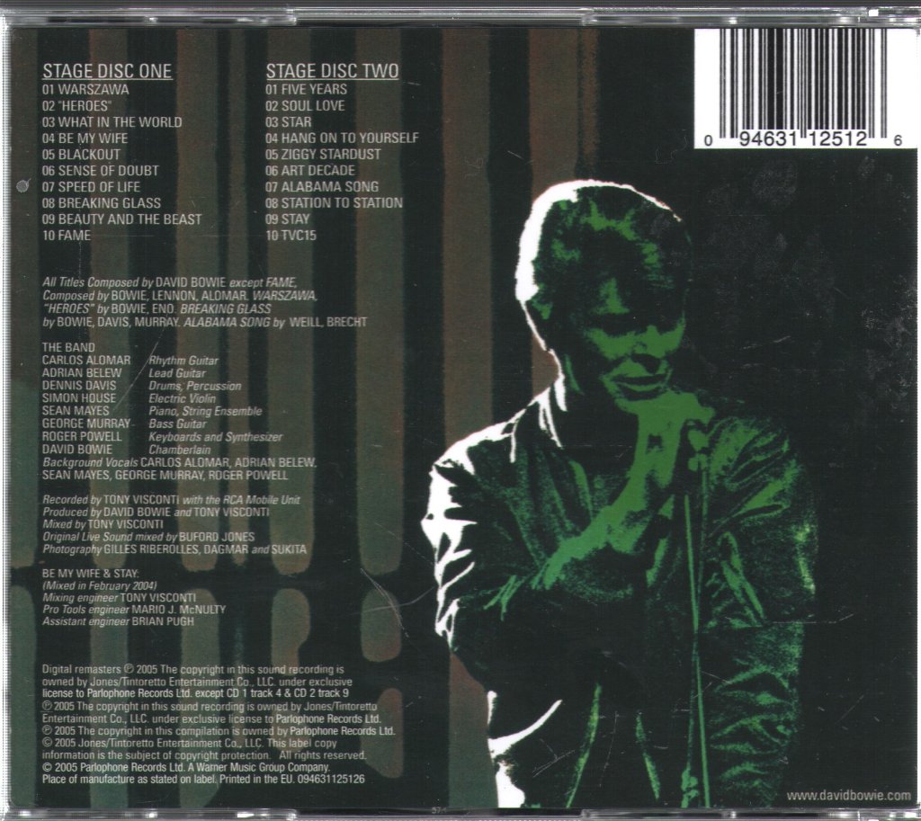 David Bowie - Stage - Double Cd