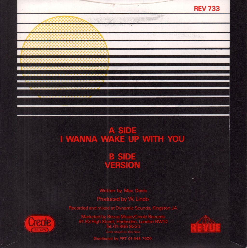 Boris Gardiner - I Want To Wake Up With You - 7 Inch