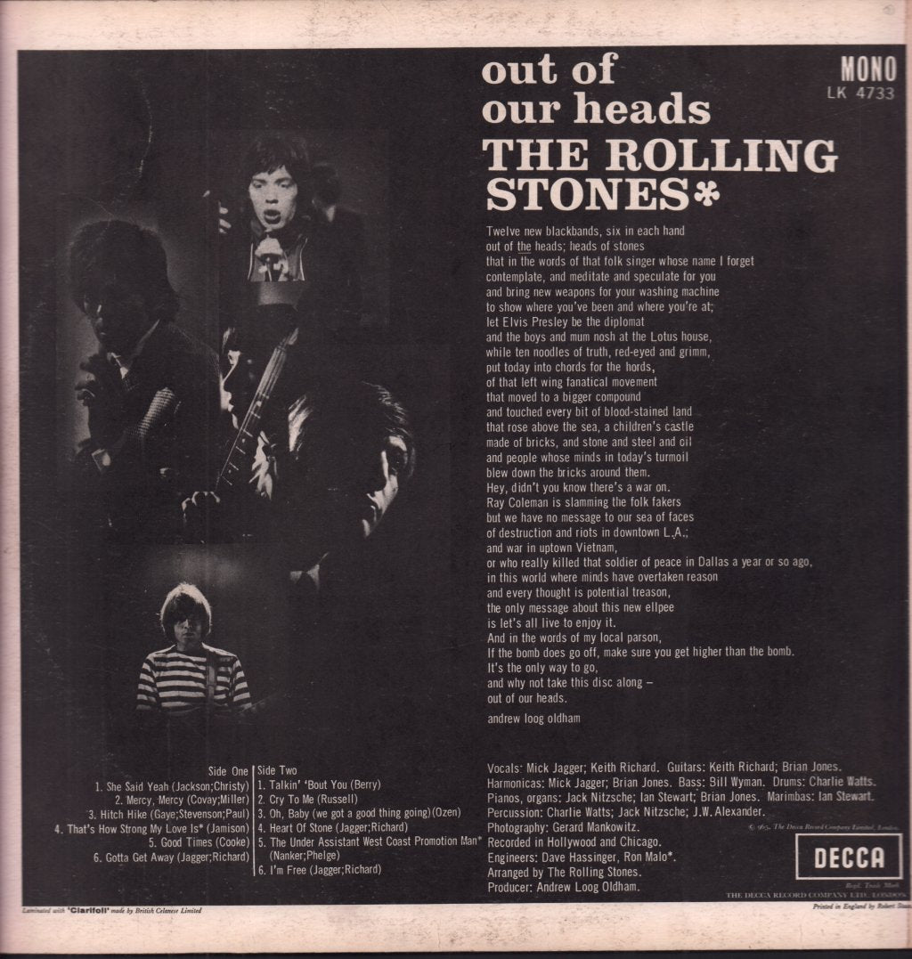 Rolling Stones - Out Of Our Heads - Lp