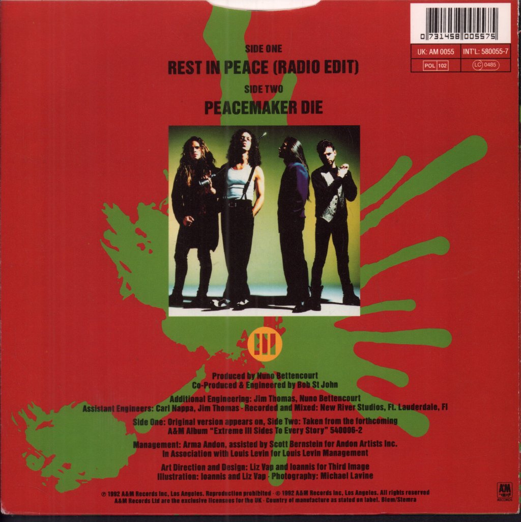 Extreme - Rest In Peace - 7 Inch