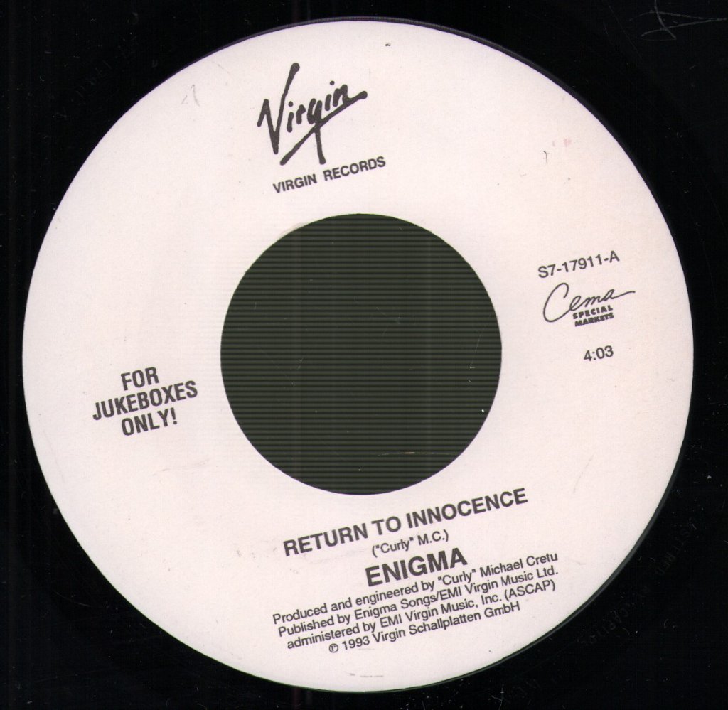 Enigma - Return To Innocence - 7 Inch
