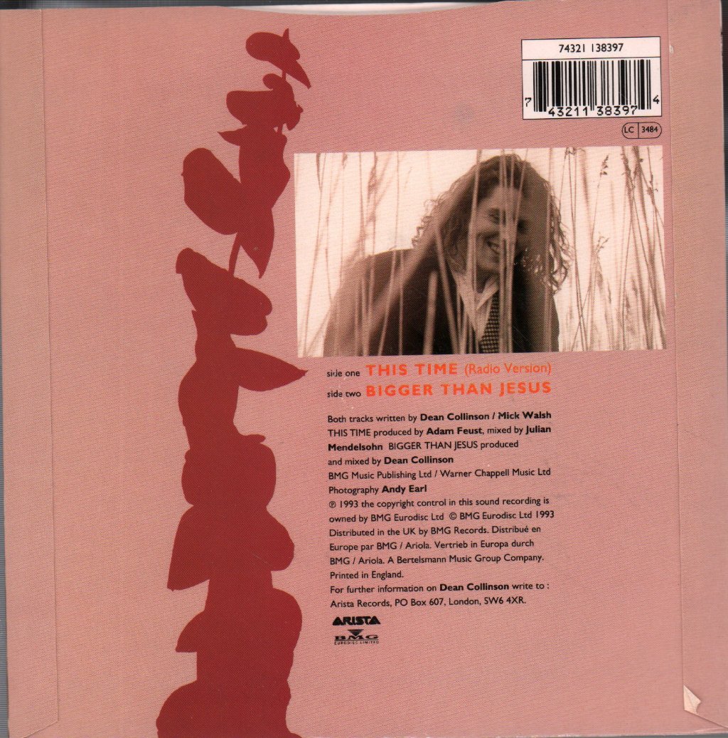 Dean Collinson - This Time - 7 Inch