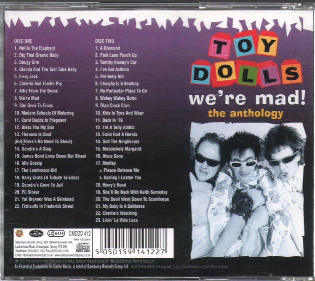 Toy Dolls - We're Mad! (The Anthology) - Double Cd