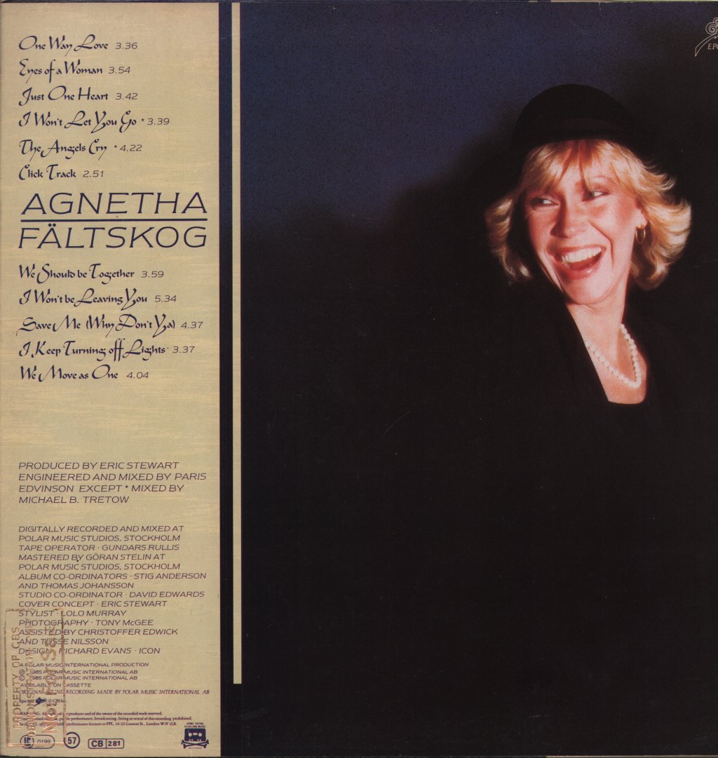 Agnetha Faltskog - Eyes Of A Woman - Lp