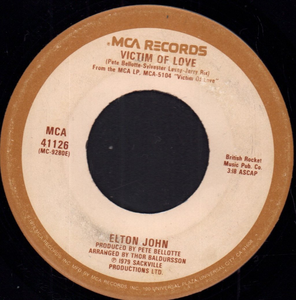 Elton John - Victim Of Love - 7 Inch