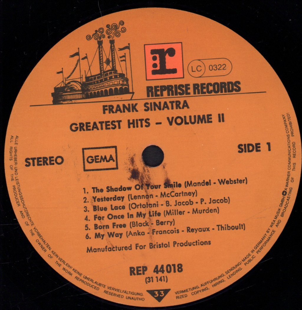 Frank Sinatra - Greatest Hits Vol. 2 - Lp