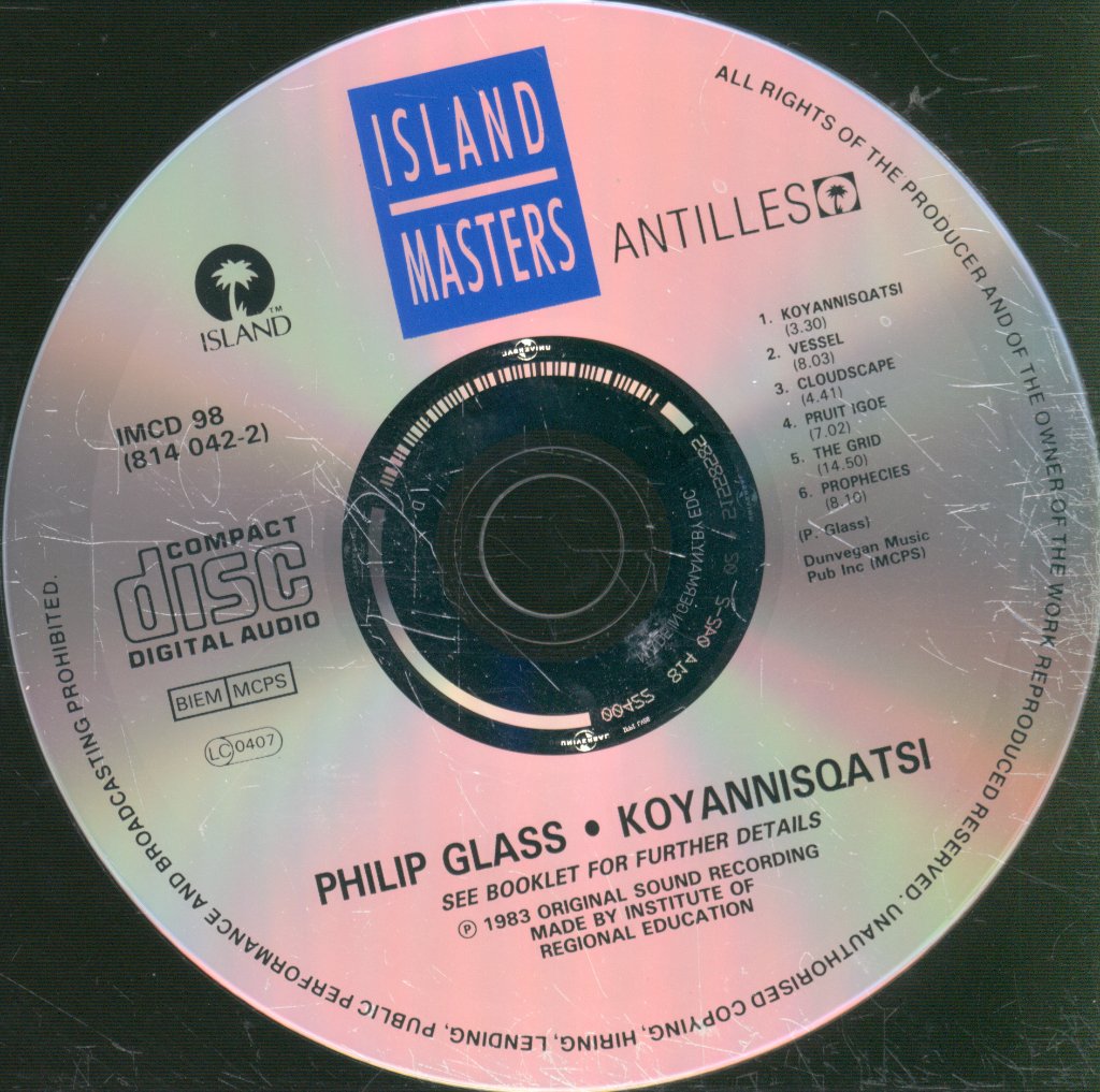 Philip Glass - Koyaanisqatsi - Cd