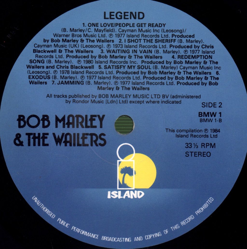 Bob Marley And The Wailers - Legend - Lp