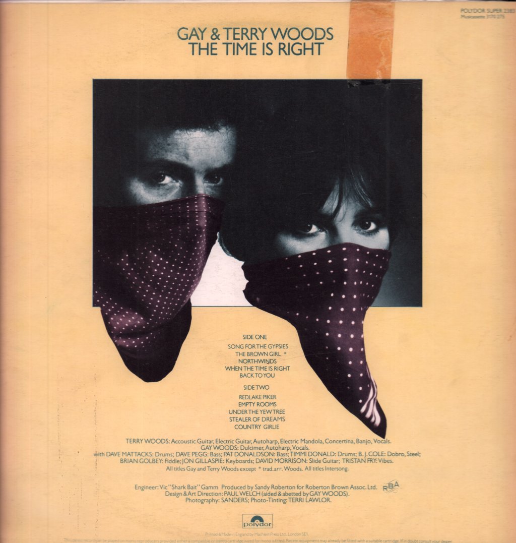 Gay And Terry Woods - Time Is Right - Lp