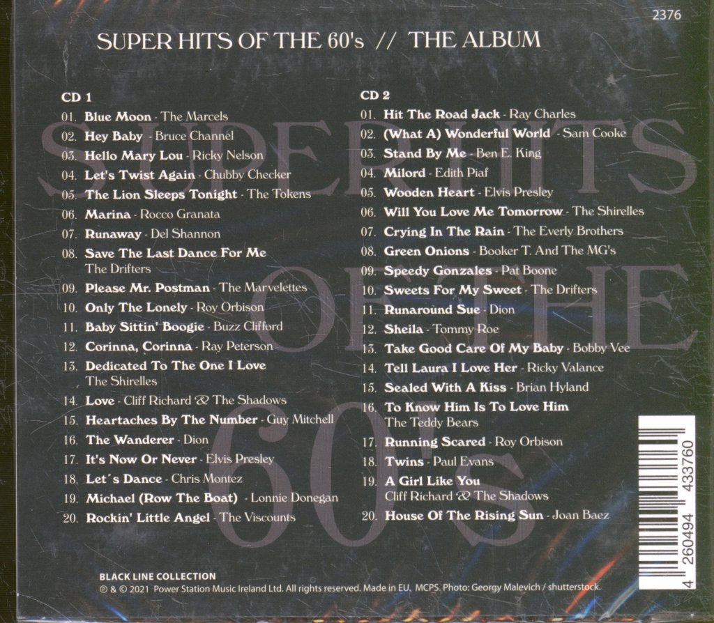 Various Artists - Super Hits Of The 60's - The Album - Double Cd