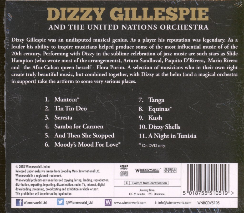 Dizzy Gillespie And The United Nations Orchestra - Live At The Royal Festival Hall, London - Cd/Dvd