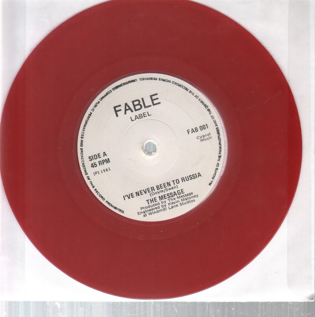 Message (Irish) - I've Never Been To Russia - 7 Inch