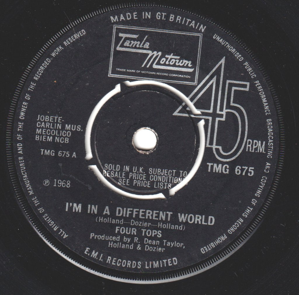 Four Tops - I'm In A Different World - 7 Inch
