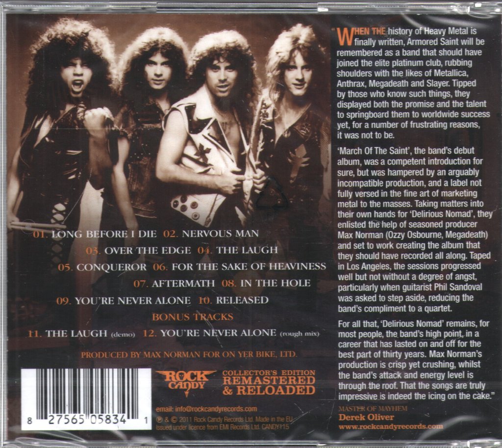 Armored Saint - Delirious Nomad - Cd