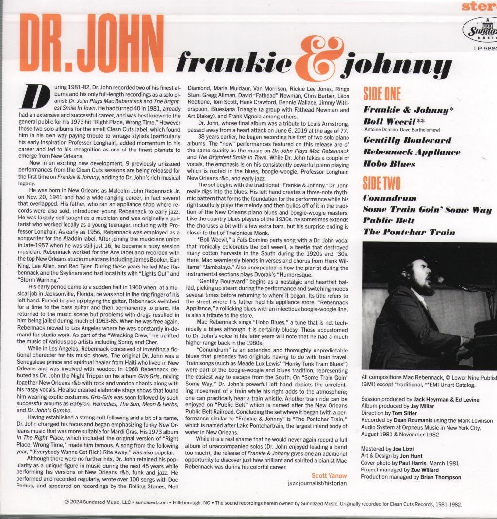 Dr. John - Frankie & Johnny - Lp