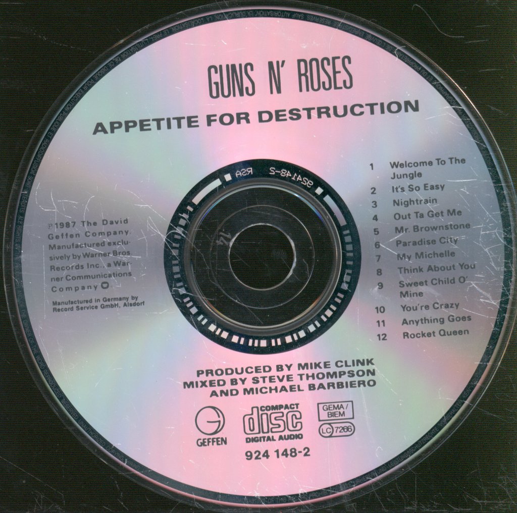 Guns N' Roses - Appetite For Destruction - Cd