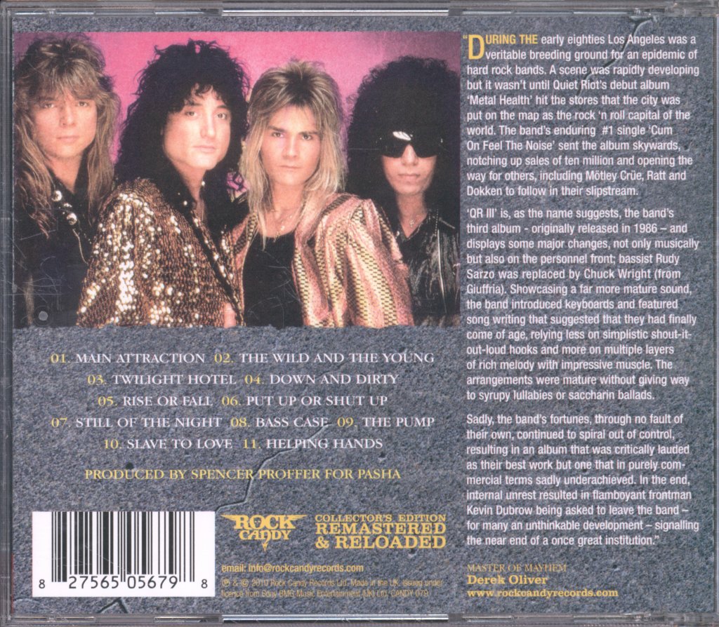 Quiet Riot - QR III - Cd