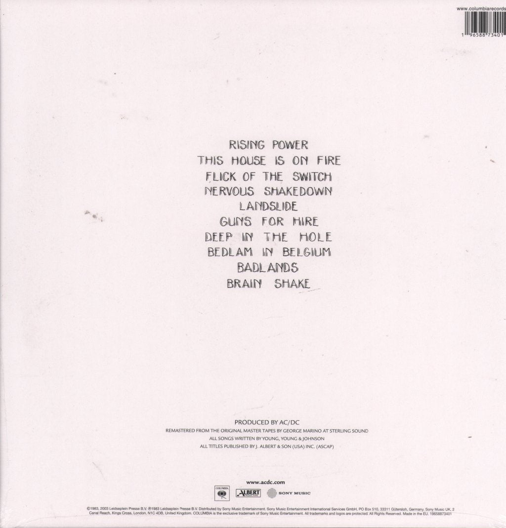AC/DC - Flick Of The Switch - Lp