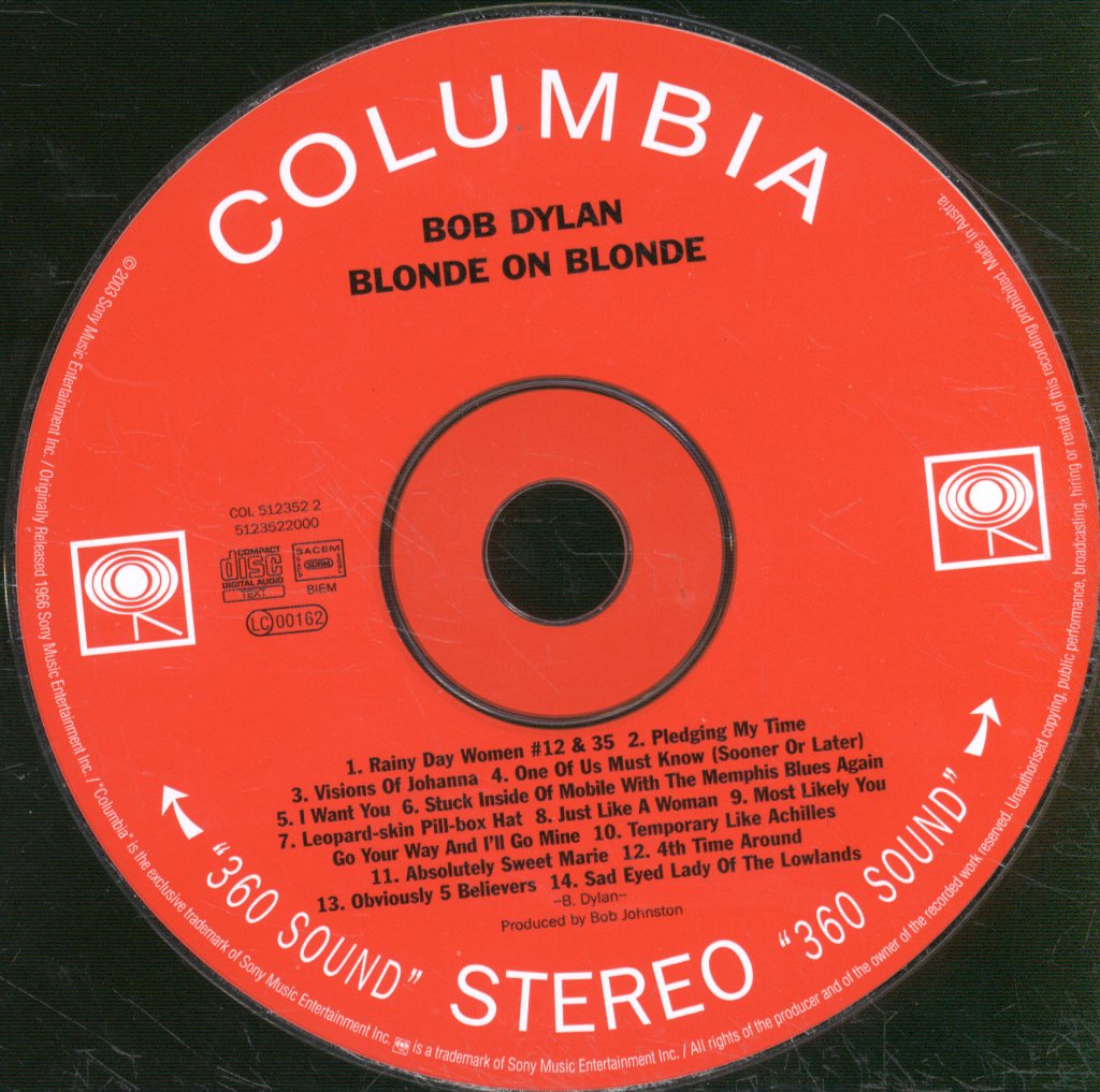 Bob Dylan - Blonde On Blonde - Cd