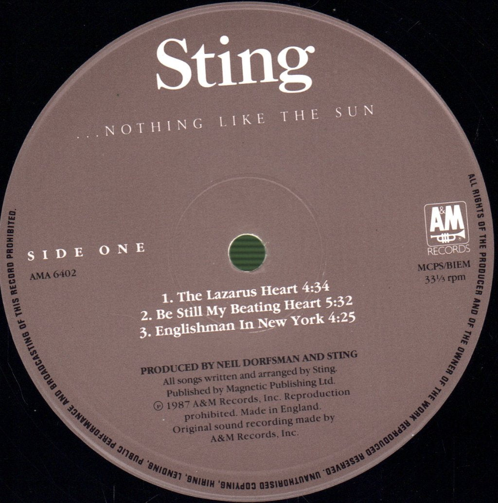Sting - Nothing Like The Sun - Double Lp