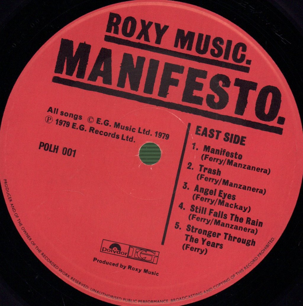 Roxy Music - Manifesto - Lp