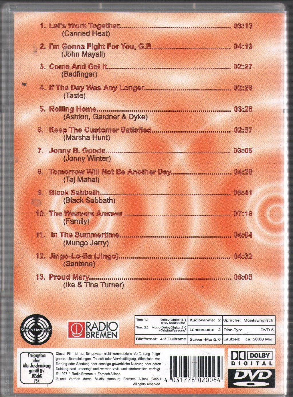 Various Artists - Beat-Club - The Best Of '70 I - Dvd