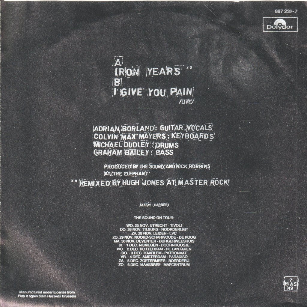 Sound - Iron Years - 7 Inch