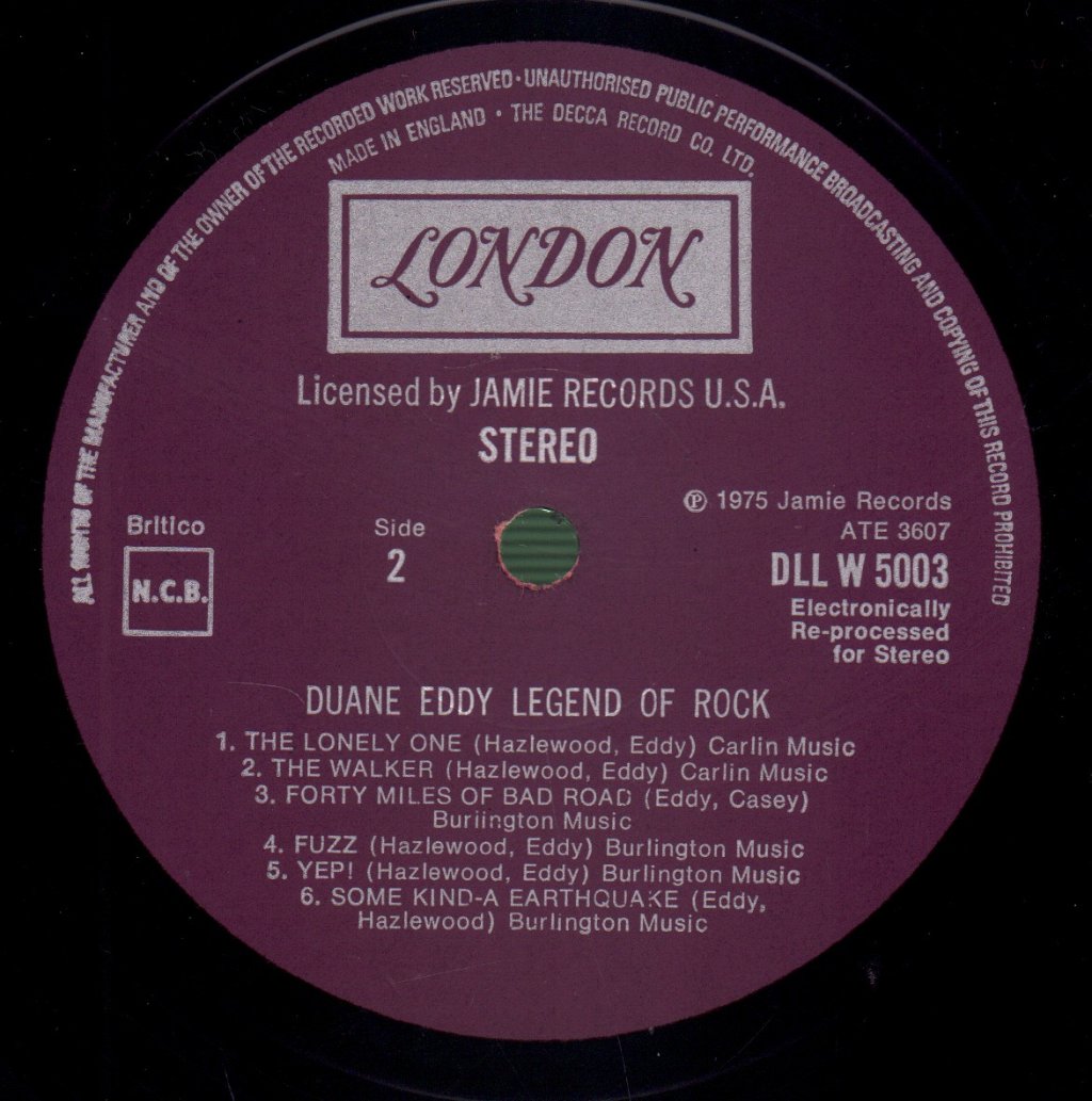 Duane Eddy - Legend Of Rock - Double Lp