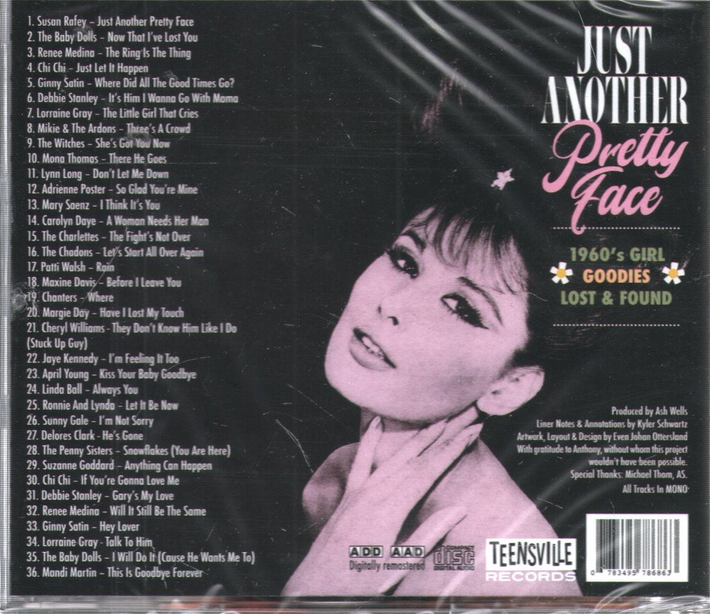 Various Artists - Just Another Pretty Face (1960's Girl Goodies Lost & Found) - Cd