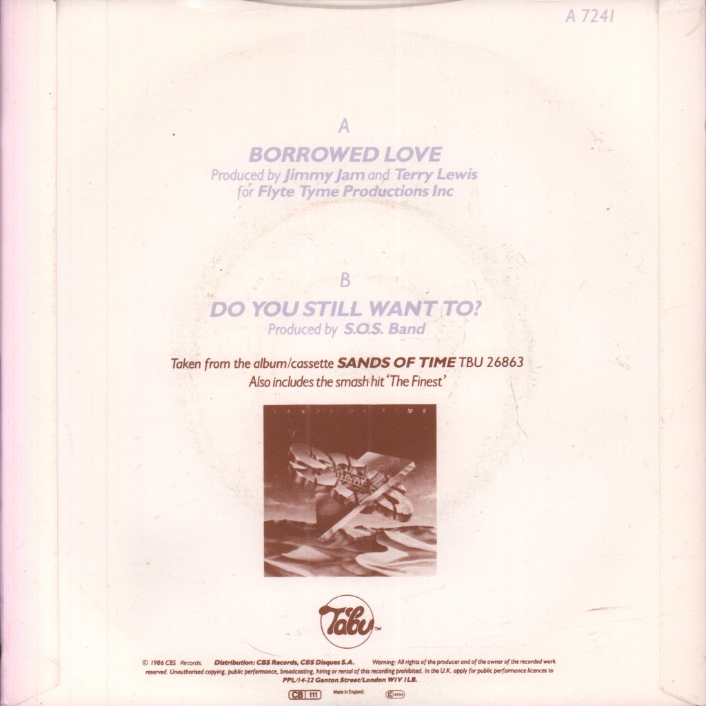 S.O.S. Band - Borrowed Love - 7 Inch