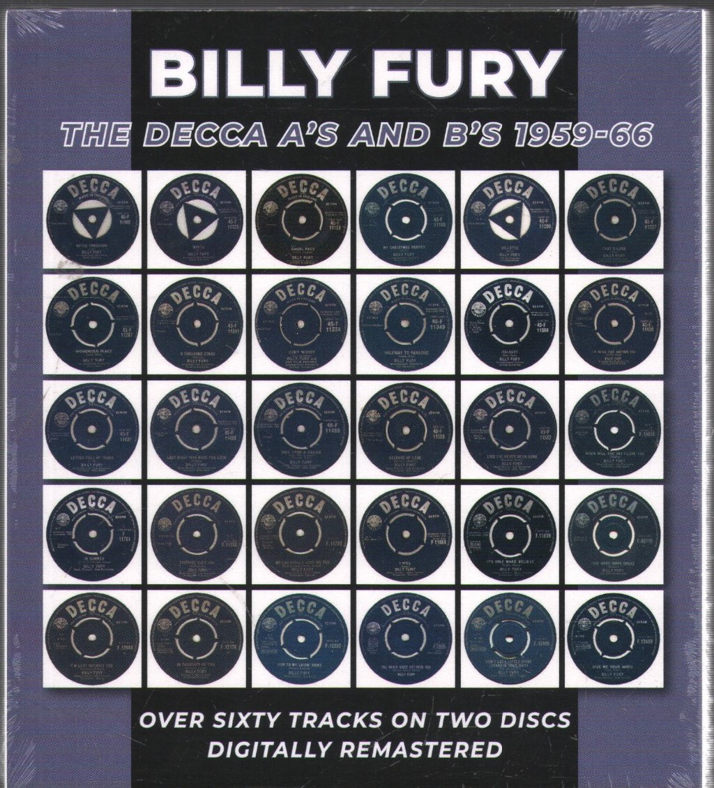 Billy Fury - Decca A's and B's 1959-'66 - Double Cd