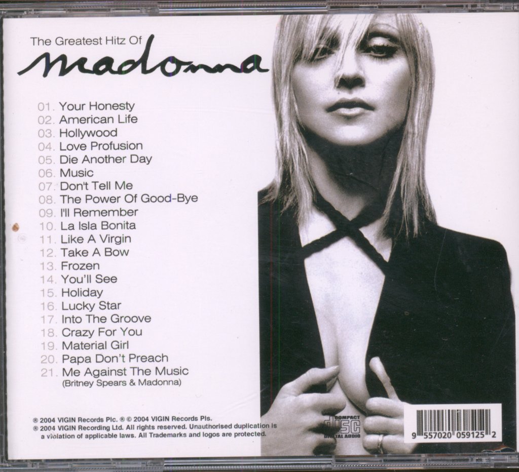 Madonna - Greatest Hitz Of Madonna - Cd