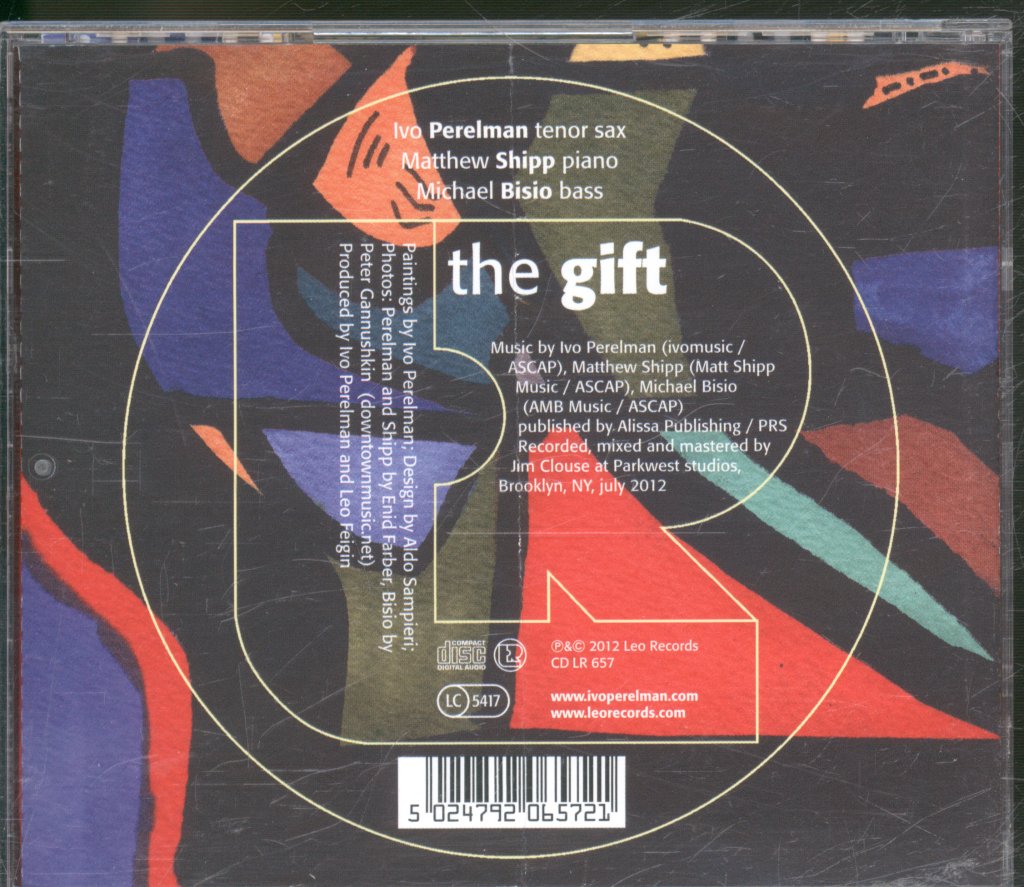 Ivo Perelman | Matthew Shipp | Michael Bisio - Gift - Cd