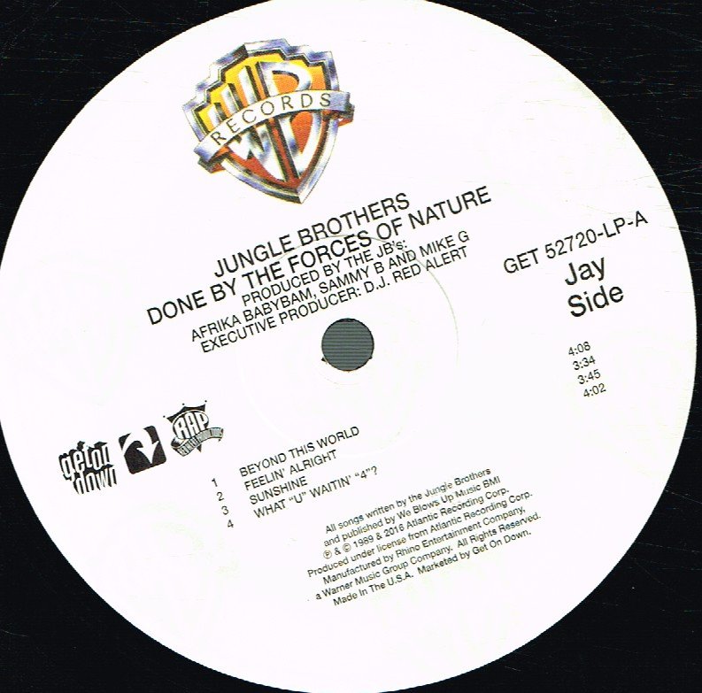 Jungle Brothers - Done By The Forces Of Nature - Double Lp