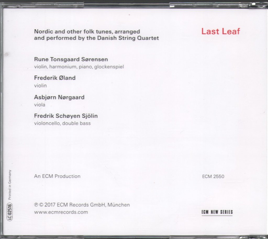 Danish String Quartet - Last Leaf - Cd