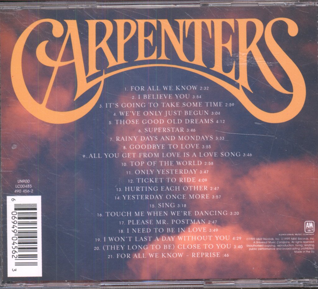 Carpenters - Singles 1969-1981 - Cd