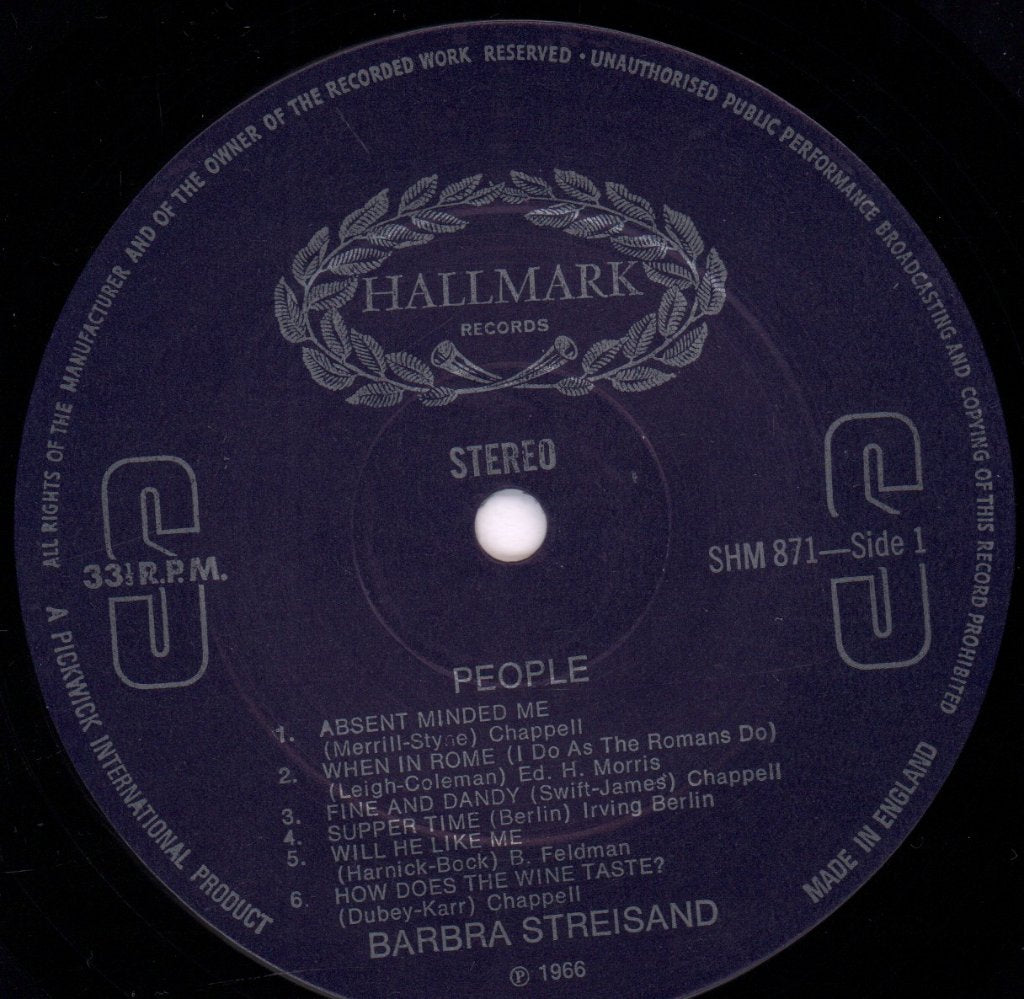 Barbra Streisand - People - Lp