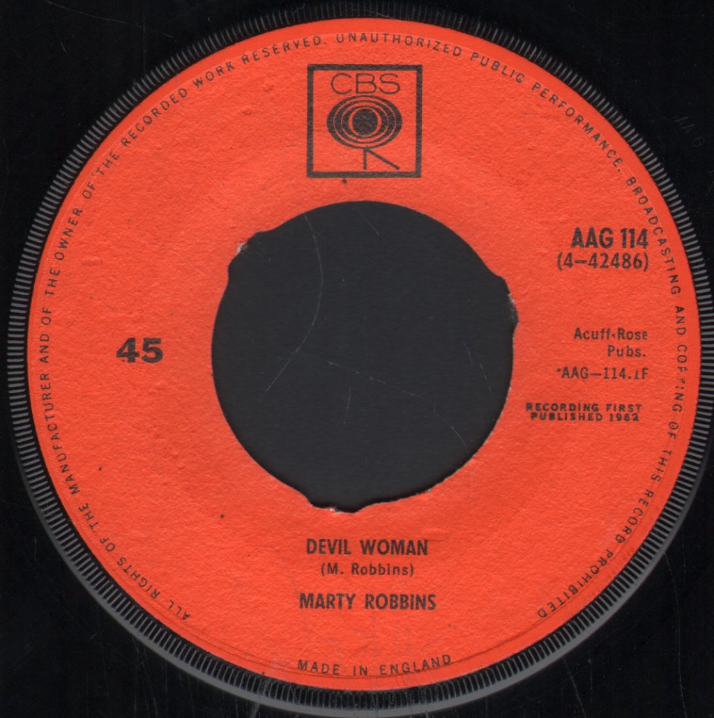 Marty Robbins - Devil Woman - 7 Inch