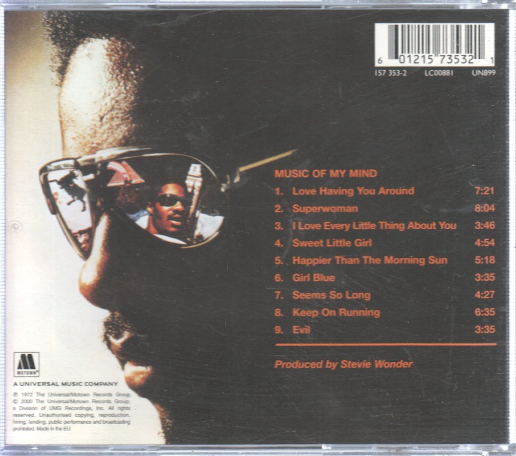 Stevie Wonder - Music Of My Mind - Cd