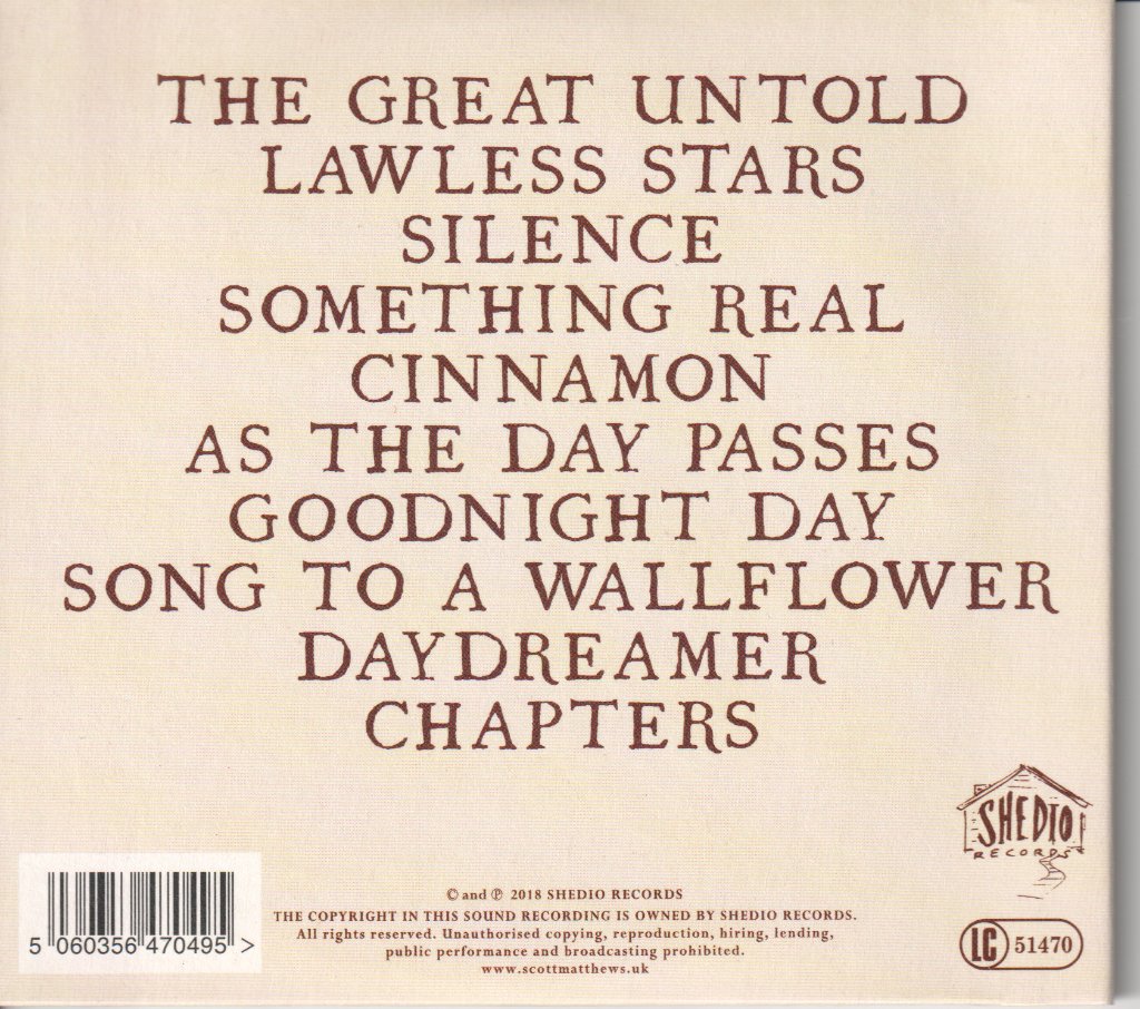 Scott Matthews - Great Untold - Cd