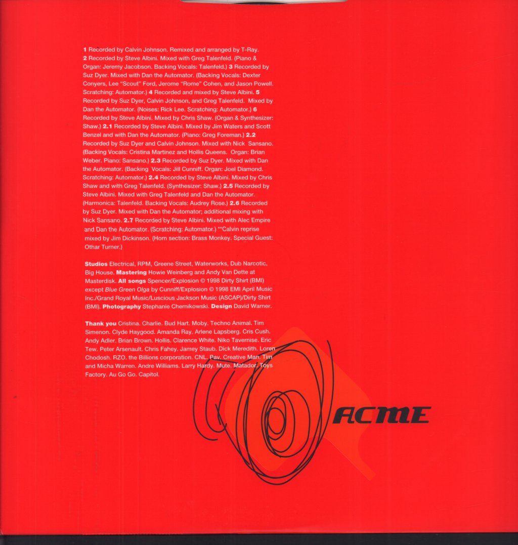 Jon Spencer Blues Explosion - Acme - Lp